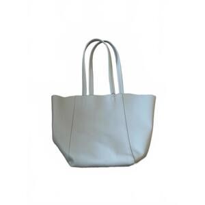 Mauve Wipe-Clean Open Tote Bag With Attached Lanyard